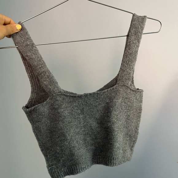 Dynamite grey crop top - Picture 2 of 3